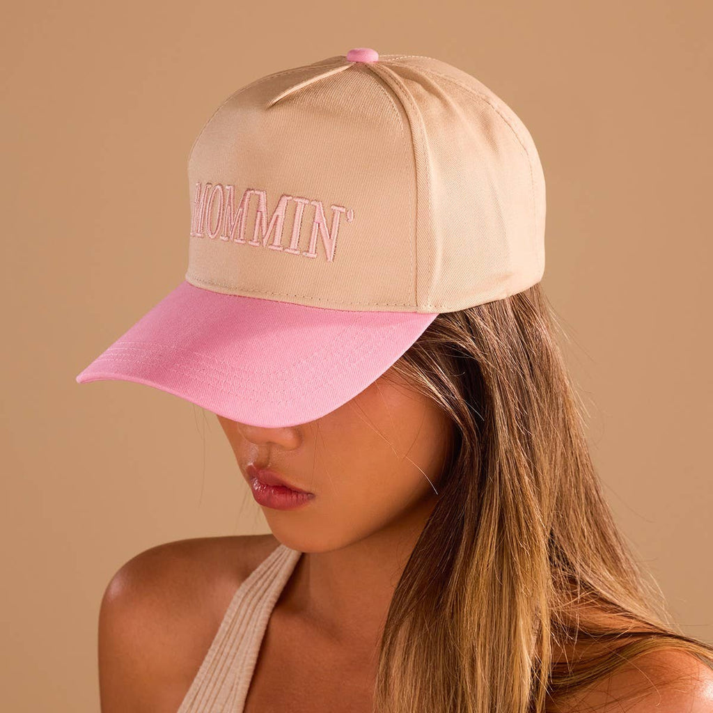 MOMMIN Embroidered Trucker Hat - Vintage Style | 40HW749