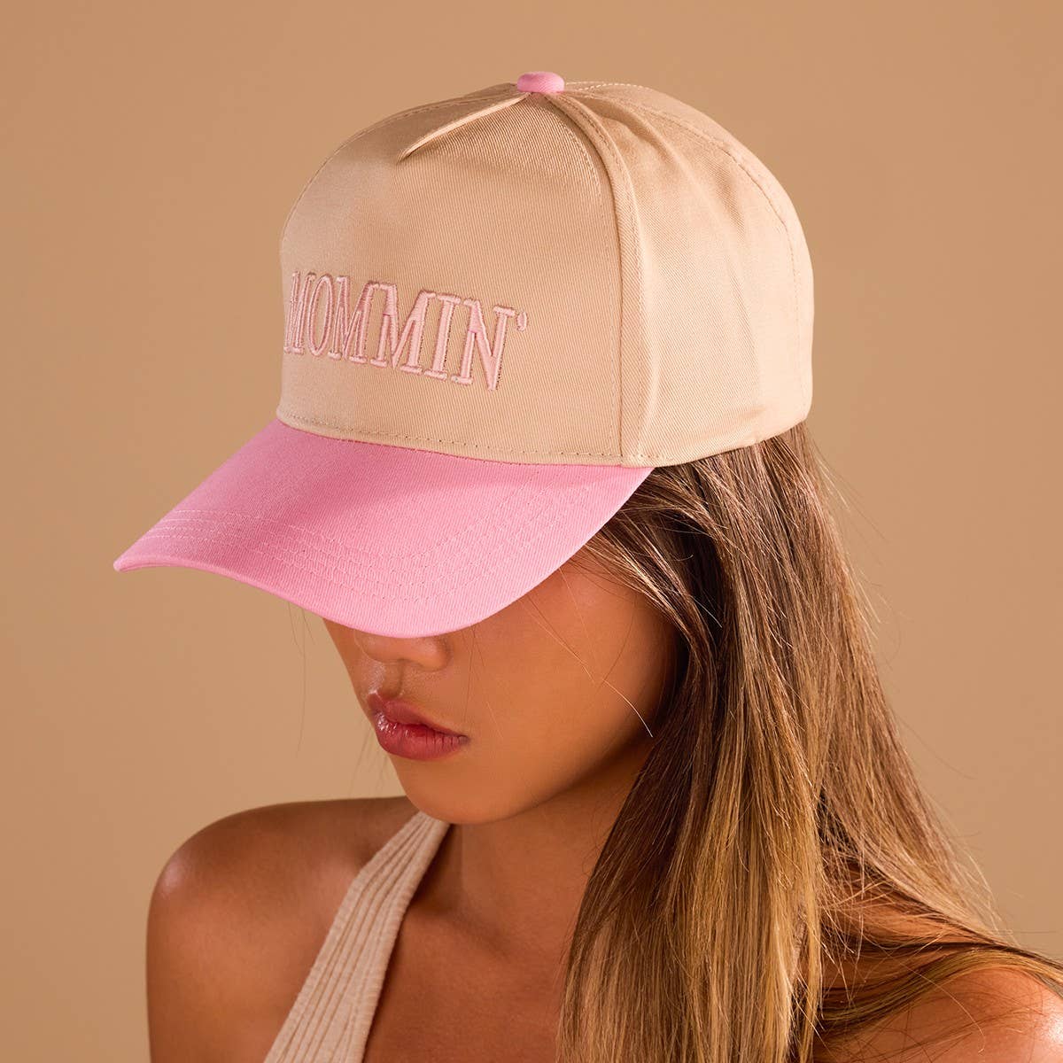 MOMMIN Embroidered Trucker Hat - Vintage Style | 40HW749