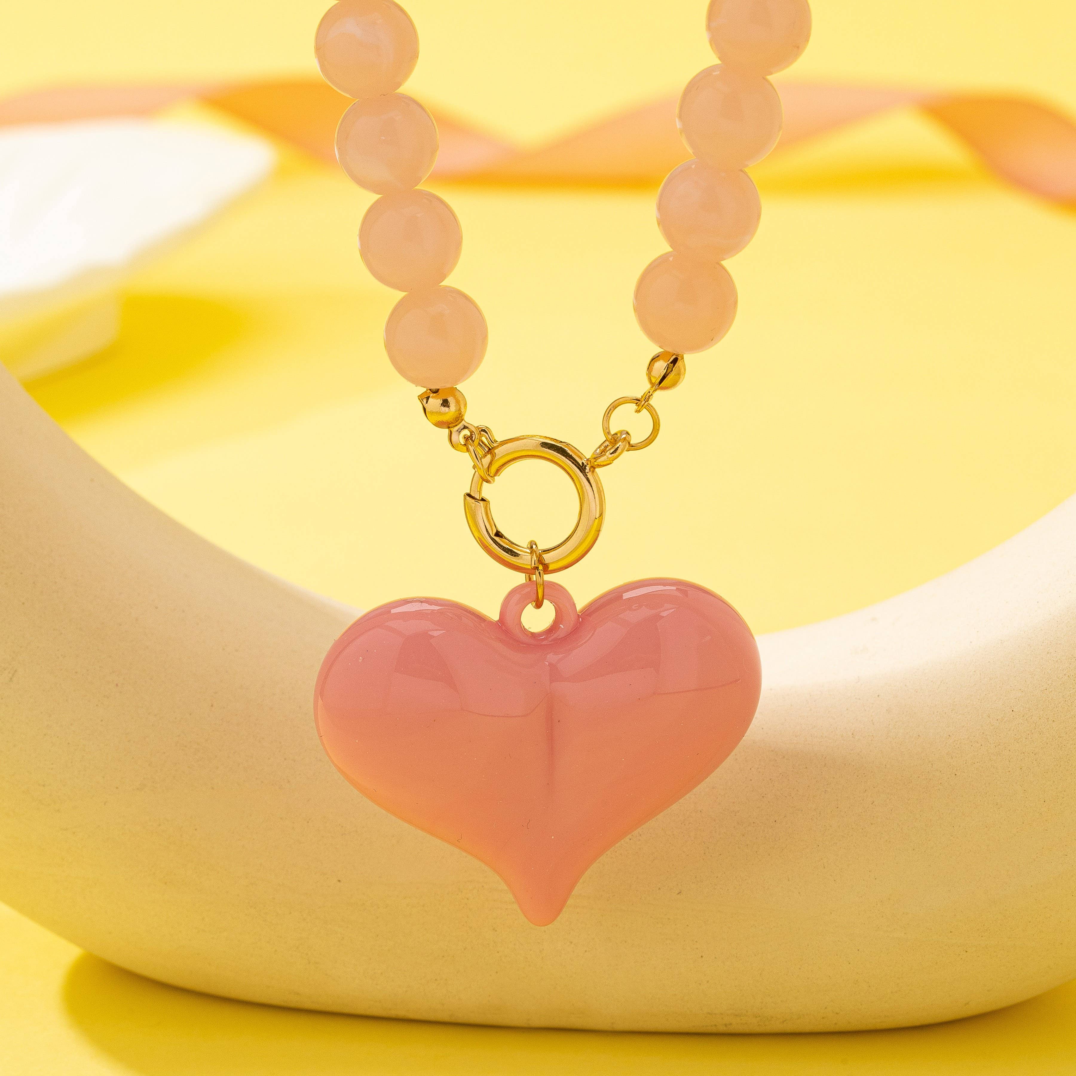 Sweetheart Beaded Heart Necklaces | 80N92994