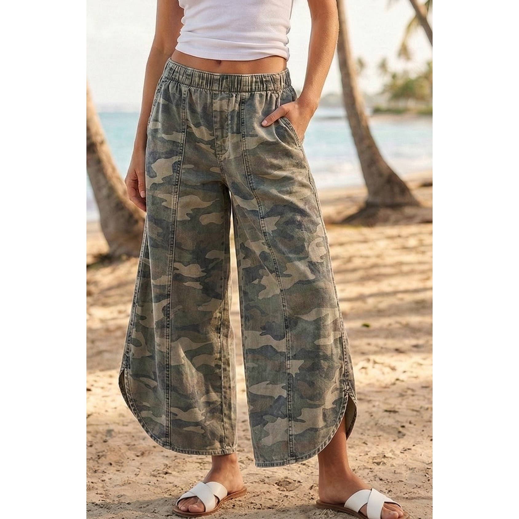 PRE-ORDER: Tulip Washed Camo Relaxed Fit Jean