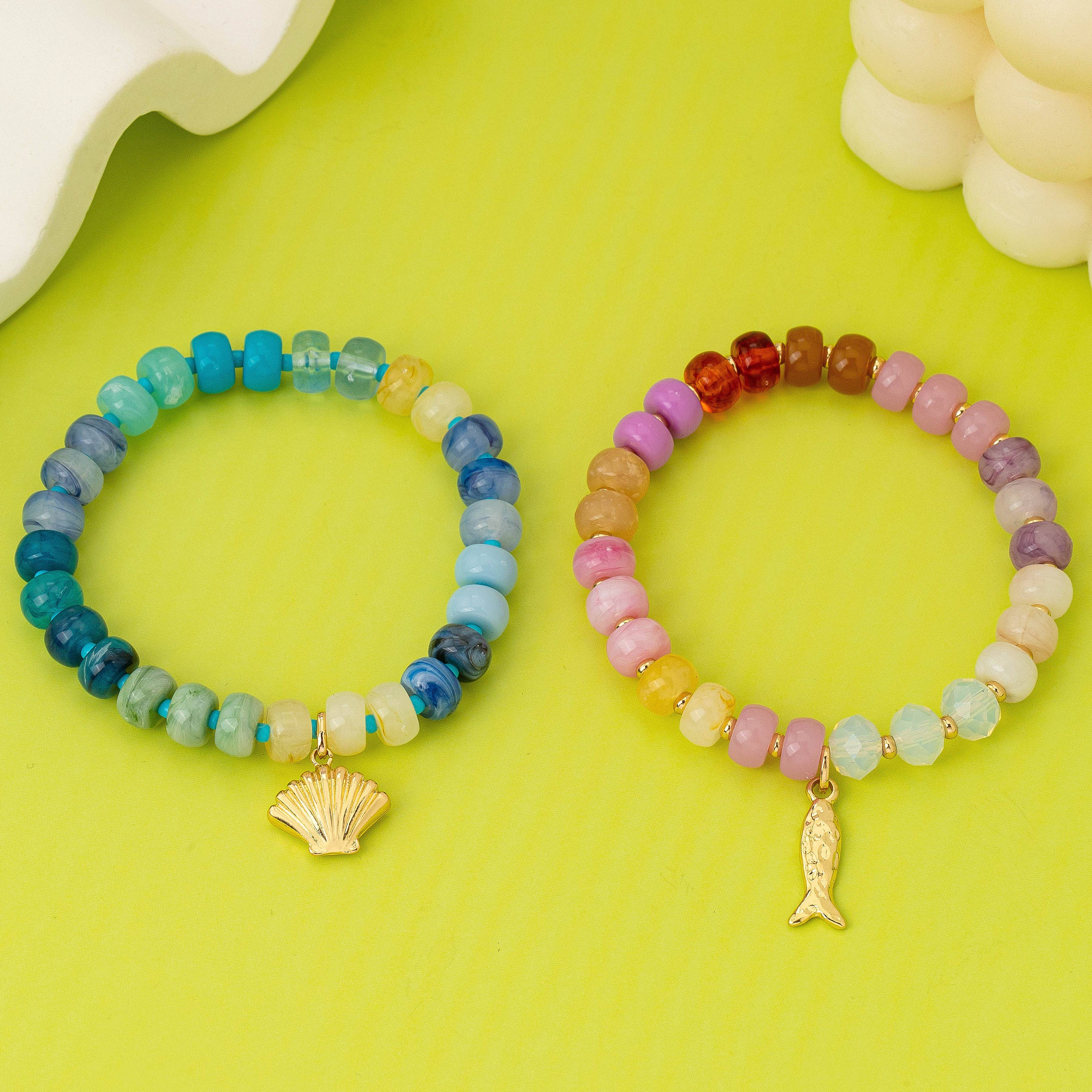 Nautical Multi-Color Beaded Bracelet Set | 80B1703